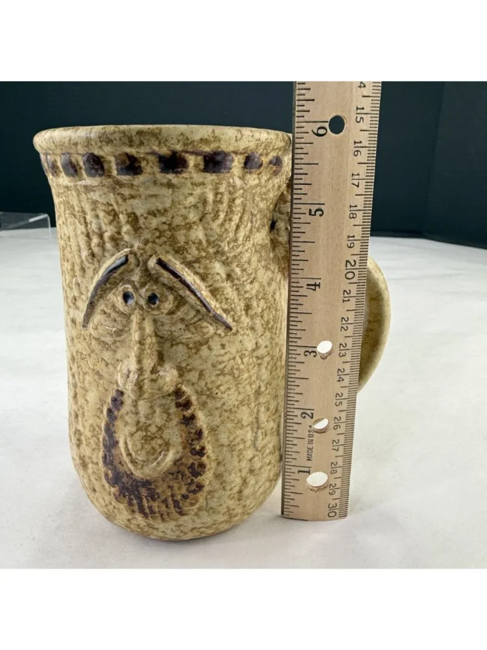 Vintage Pottery Craft Face Mug